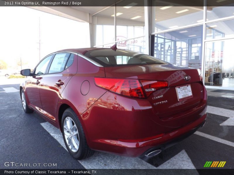 Remington Red / Beige 2013 Kia Optima LX