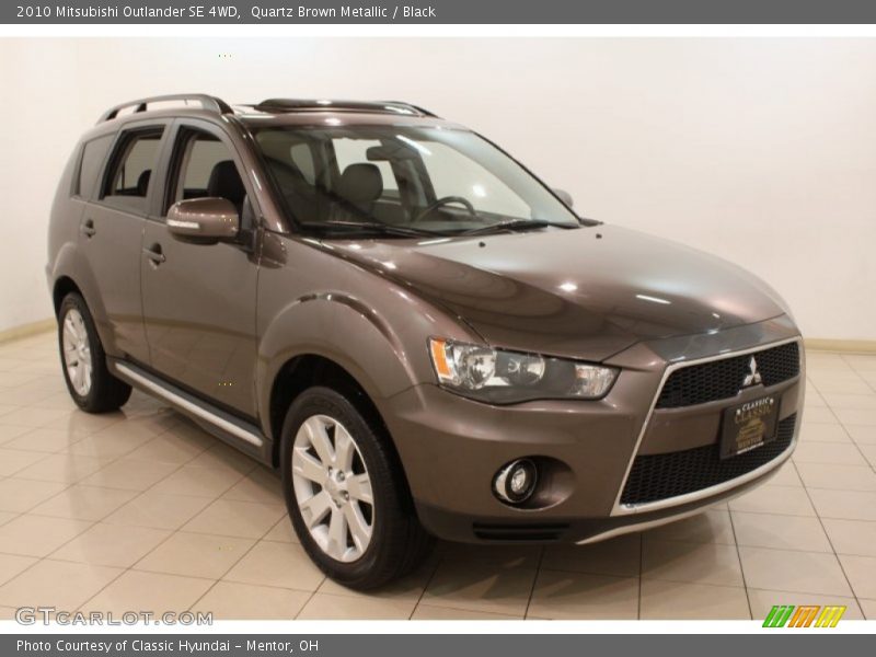 Quartz Brown Metallic / Black 2010 Mitsubishi Outlander SE 4WD