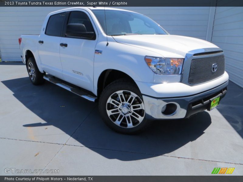 Super White / Graphite 2013 Toyota Tundra Texas Edition CrewMax