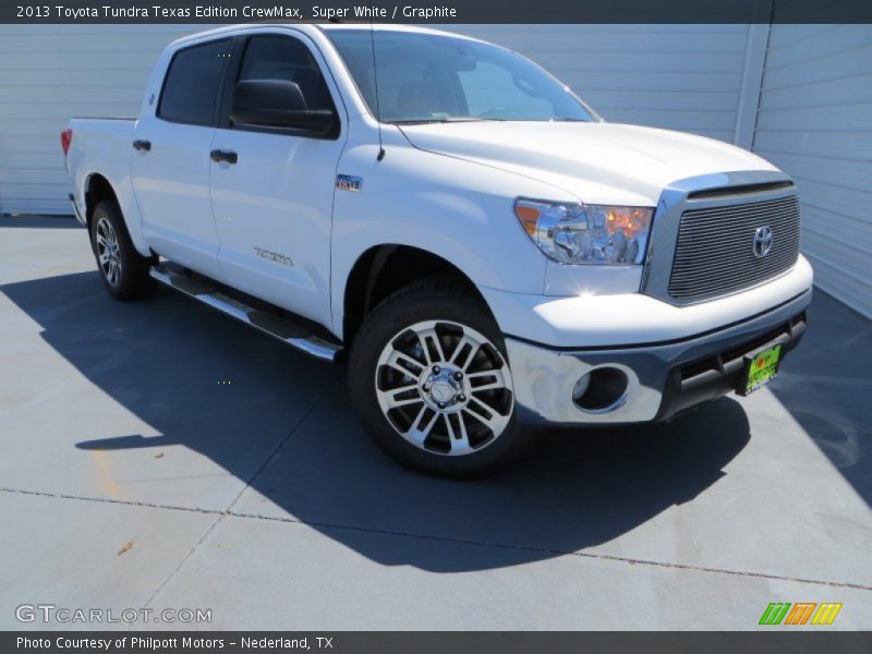 Super White / Graphite 2013 Toyota Tundra Texas Edition CrewMax