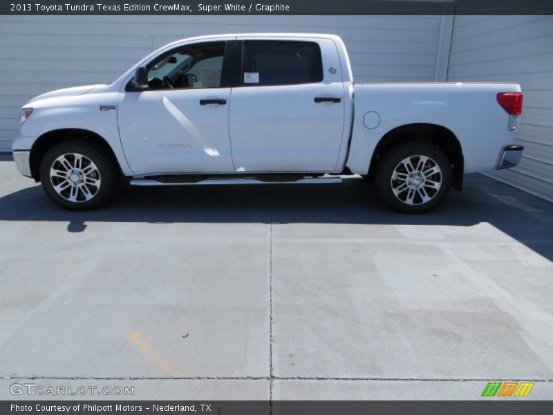 Super White / Graphite 2013 Toyota Tundra Texas Edition CrewMax