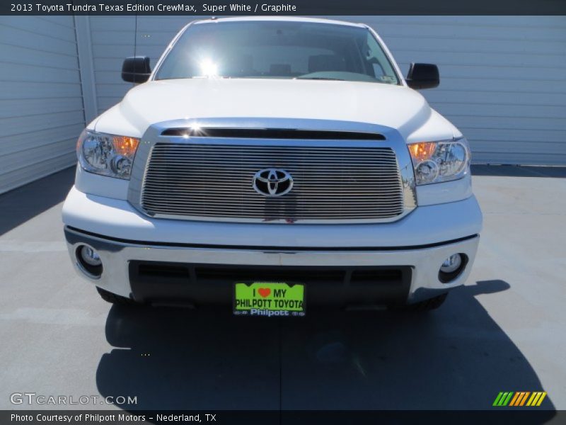Super White / Graphite 2013 Toyota Tundra Texas Edition CrewMax
