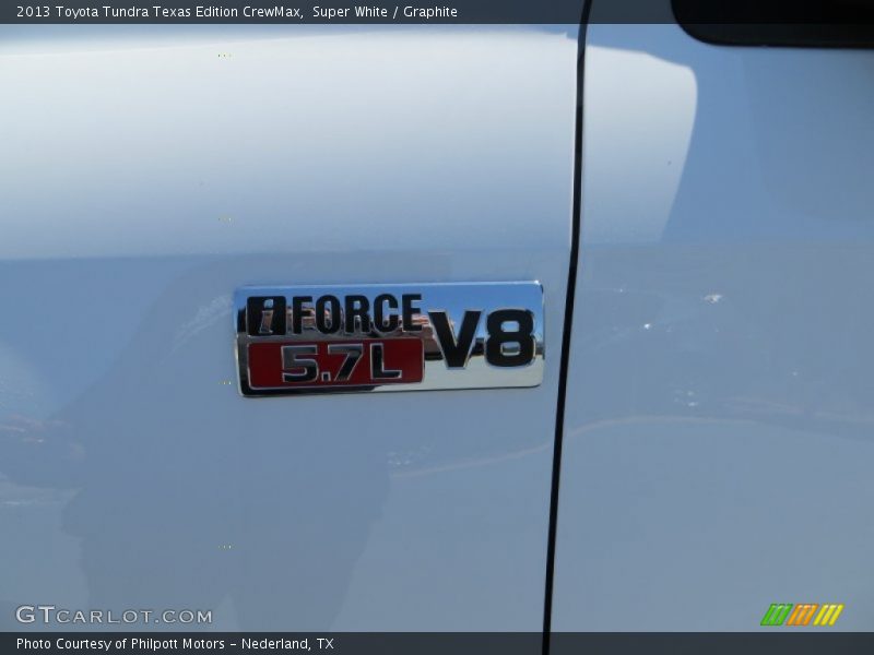 Super White / Graphite 2013 Toyota Tundra Texas Edition CrewMax