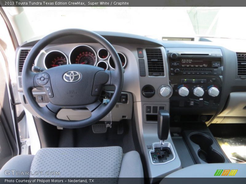 Super White / Graphite 2013 Toyota Tundra Texas Edition CrewMax