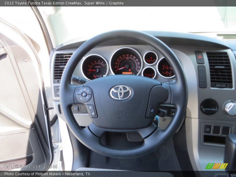 Super White / Graphite 2013 Toyota Tundra Texas Edition CrewMax