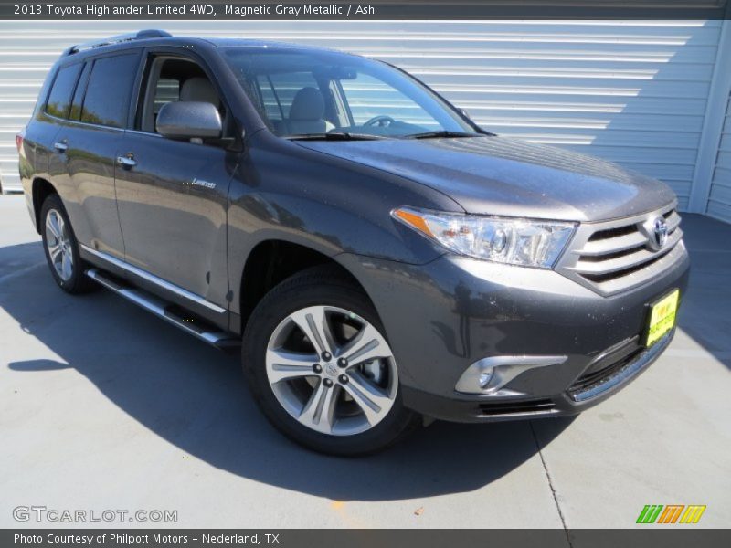 Magnetic Gray Metallic / Ash 2013 Toyota Highlander Limited 4WD