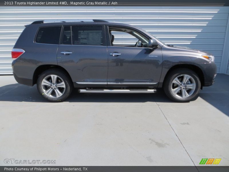 Magnetic Gray Metallic / Ash 2013 Toyota Highlander Limited 4WD