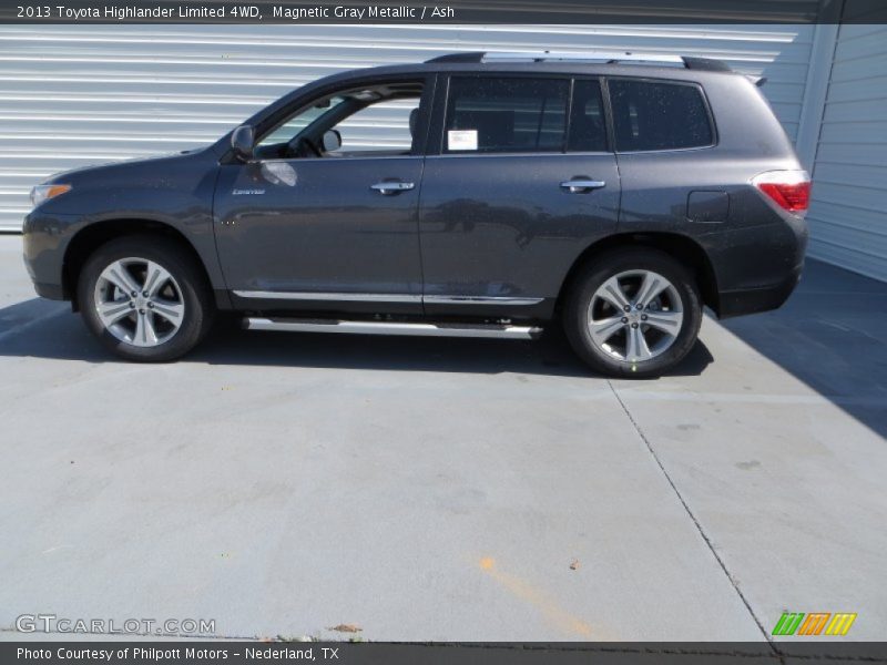Magnetic Gray Metallic / Ash 2013 Toyota Highlander Limited 4WD