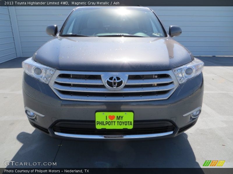 Magnetic Gray Metallic / Ash 2013 Toyota Highlander Limited 4WD