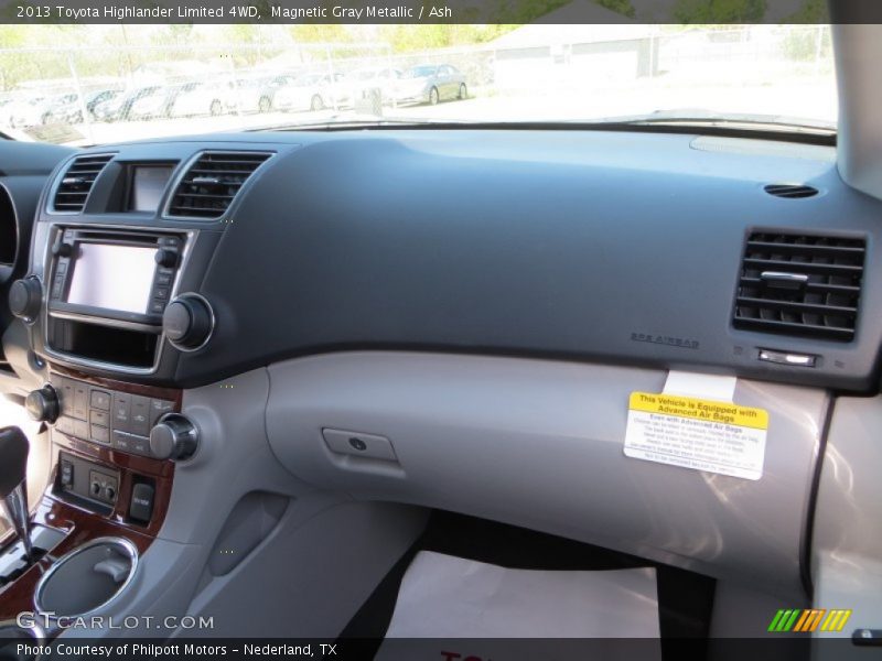 Magnetic Gray Metallic / Ash 2013 Toyota Highlander Limited 4WD