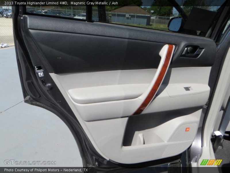 Magnetic Gray Metallic / Ash 2013 Toyota Highlander Limited 4WD