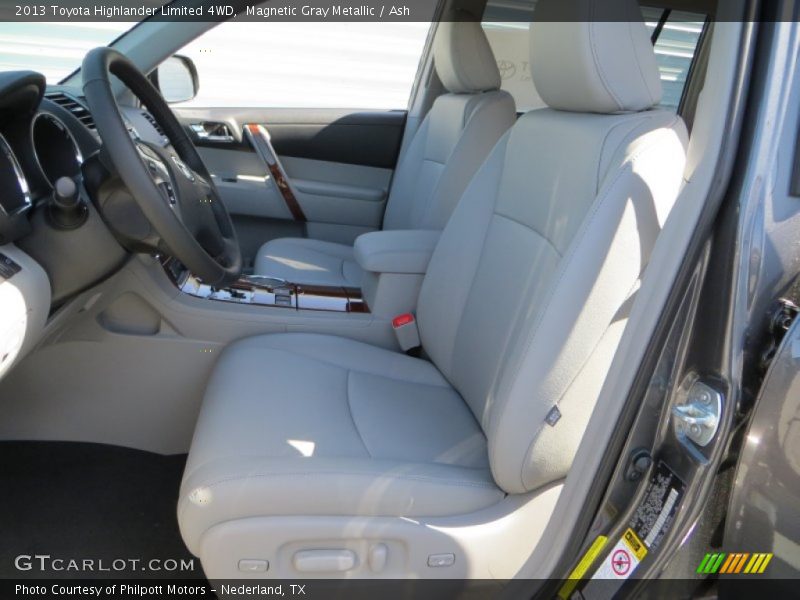 Magnetic Gray Metallic / Ash 2013 Toyota Highlander Limited 4WD