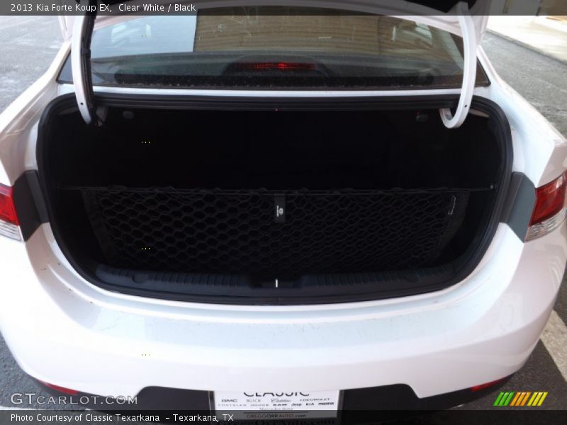 Clear White / Black 2013 Kia Forte Koup EX
