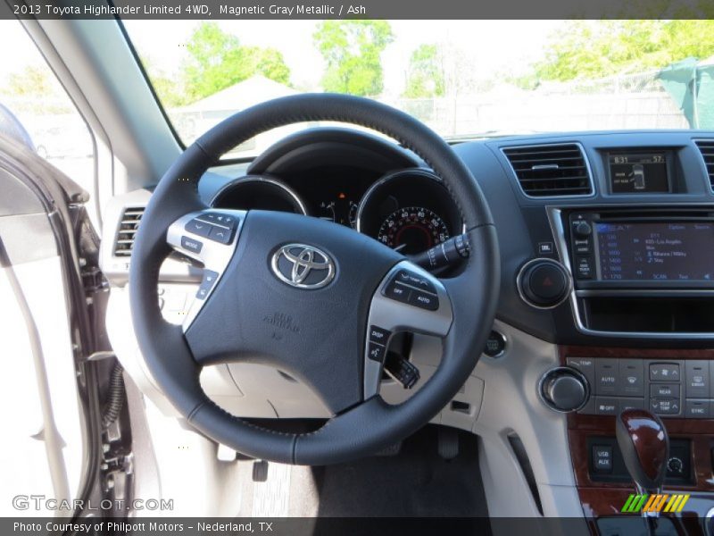 Magnetic Gray Metallic / Ash 2013 Toyota Highlander Limited 4WD