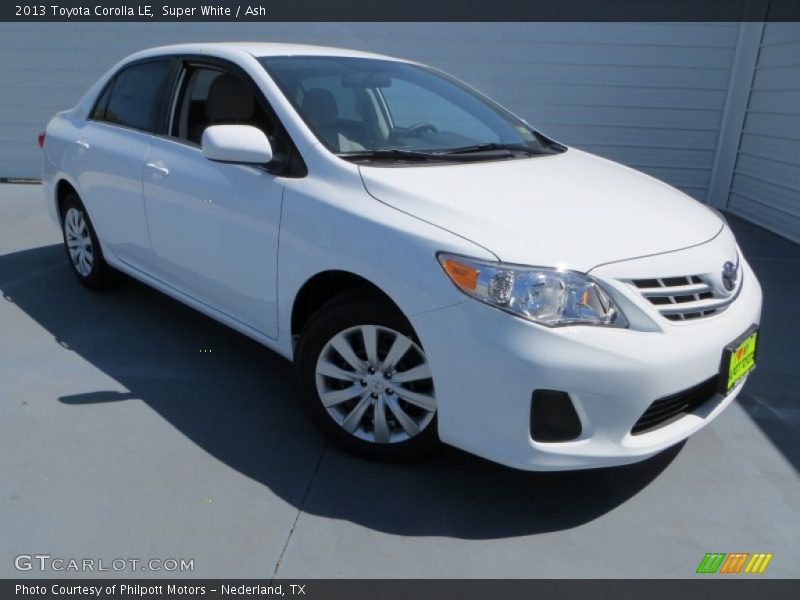 Super White / Ash 2013 Toyota Corolla LE