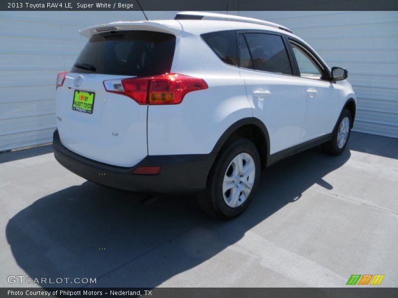 Super White / Beige 2013 Toyota RAV4 LE