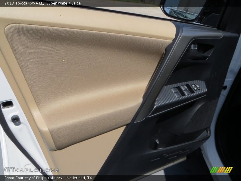 Super White / Beige 2013 Toyota RAV4 LE