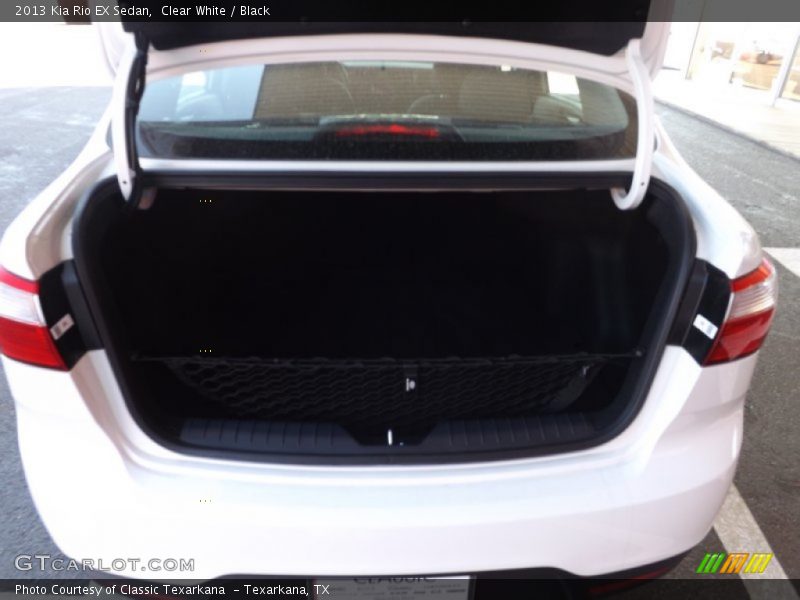 Clear White / Black 2013 Kia Rio EX Sedan