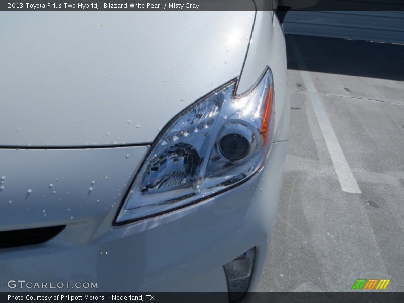 Blizzard White Pearl / Misty Gray 2013 Toyota Prius Two Hybrid