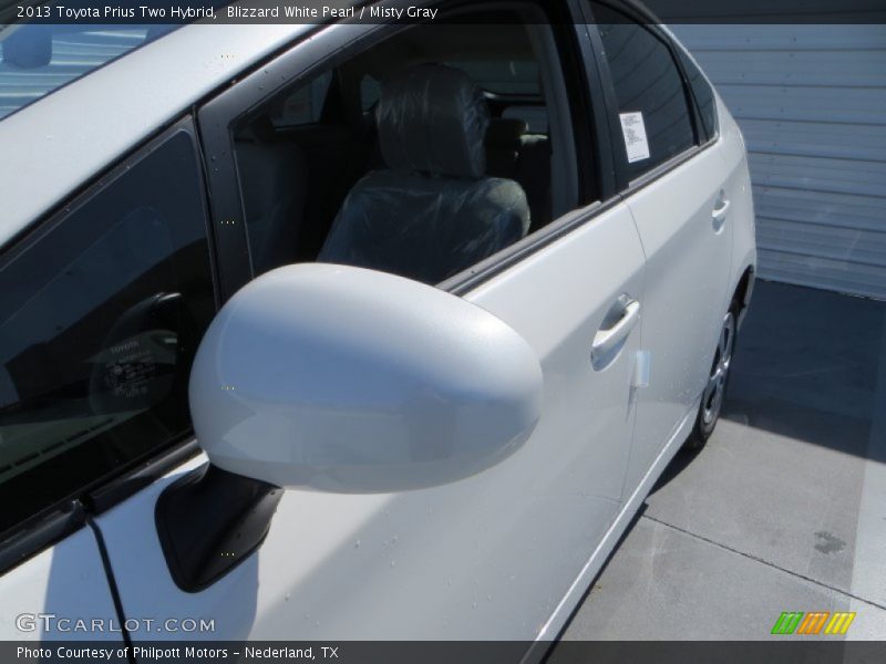 Blizzard White Pearl / Misty Gray 2013 Toyota Prius Two Hybrid