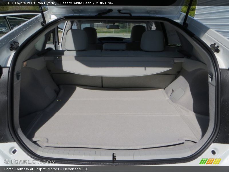 Blizzard White Pearl / Misty Gray 2013 Toyota Prius Two Hybrid