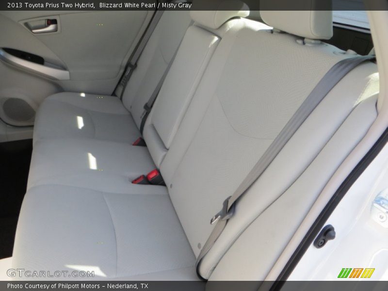 Blizzard White Pearl / Misty Gray 2013 Toyota Prius Two Hybrid