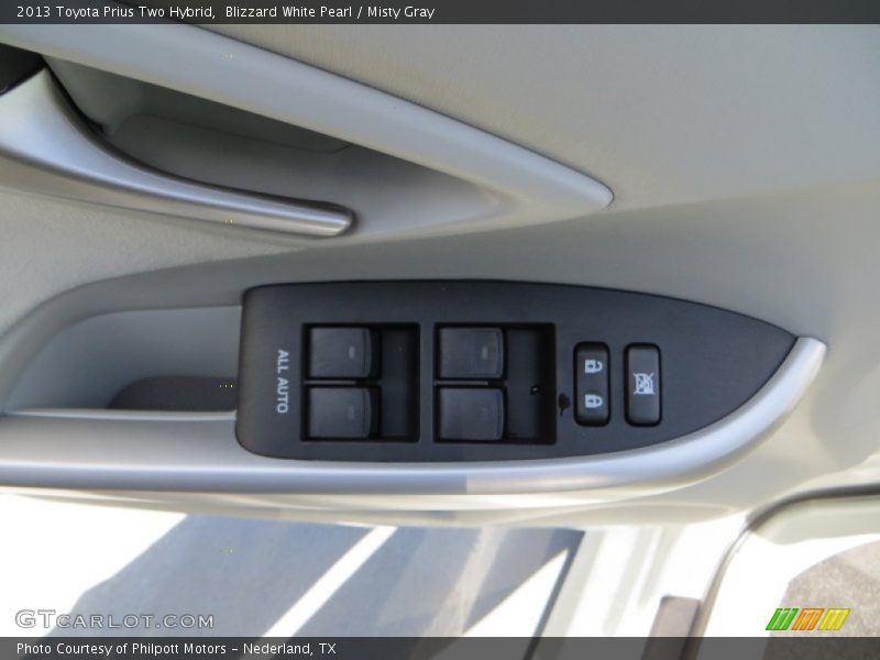 Blizzard White Pearl / Misty Gray 2013 Toyota Prius Two Hybrid