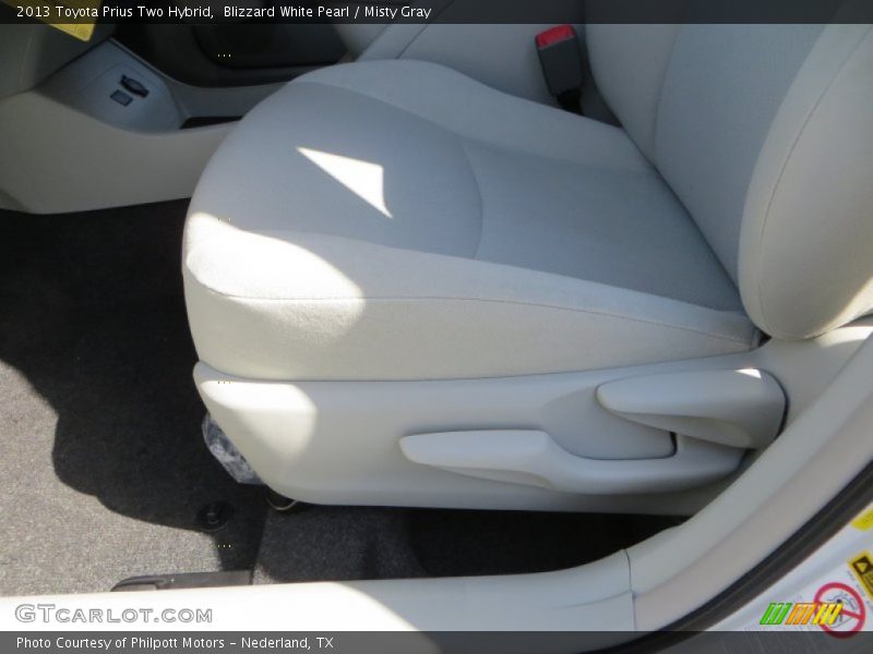 Blizzard White Pearl / Misty Gray 2013 Toyota Prius Two Hybrid
