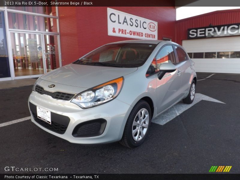 Silverstone Beige / Black 2013 Kia Rio EX 5-Door