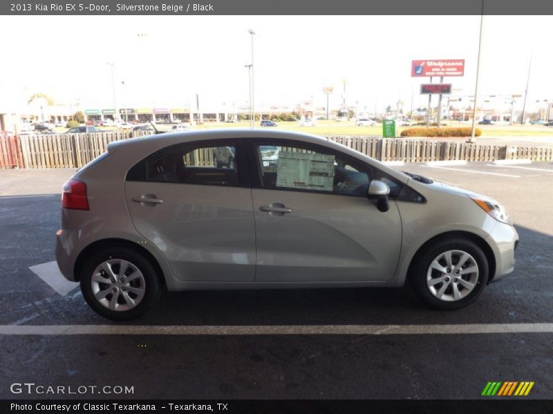 Silverstone Beige / Black 2013 Kia Rio EX 5-Door