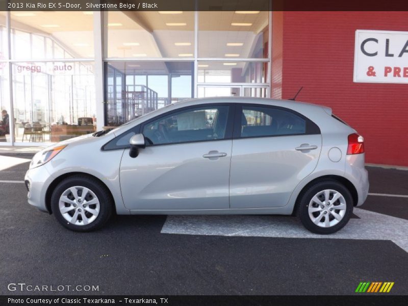 Silverstone Beige / Black 2013 Kia Rio EX 5-Door