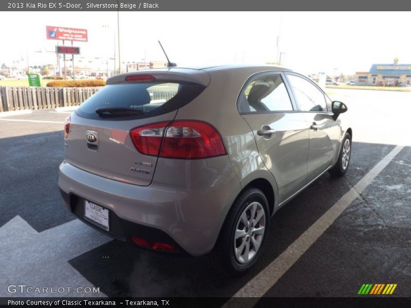 Silverstone Beige / Black 2013 Kia Rio EX 5-Door