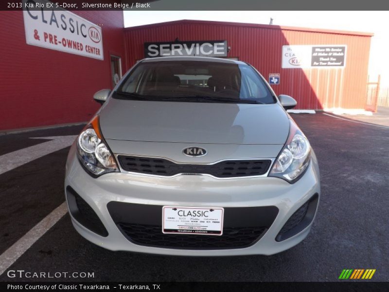Silverstone Beige / Black 2013 Kia Rio EX 5-Door