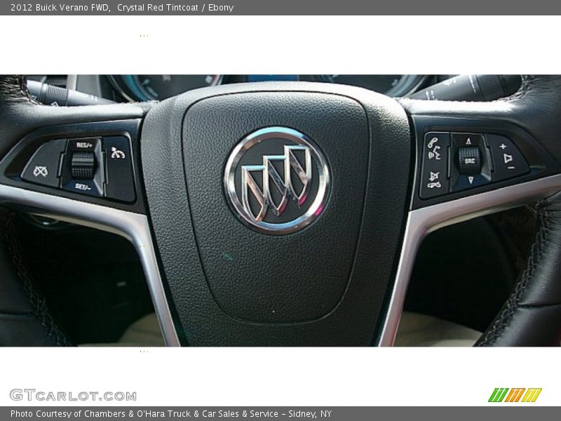 Crystal Red Tintcoat / Ebony 2012 Buick Verano FWD