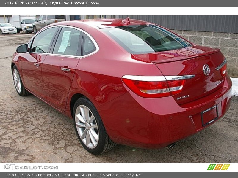 Crystal Red Tintcoat / Ebony 2012 Buick Verano FWD