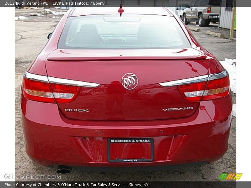 Crystal Red Tintcoat / Ebony 2012 Buick Verano FWD