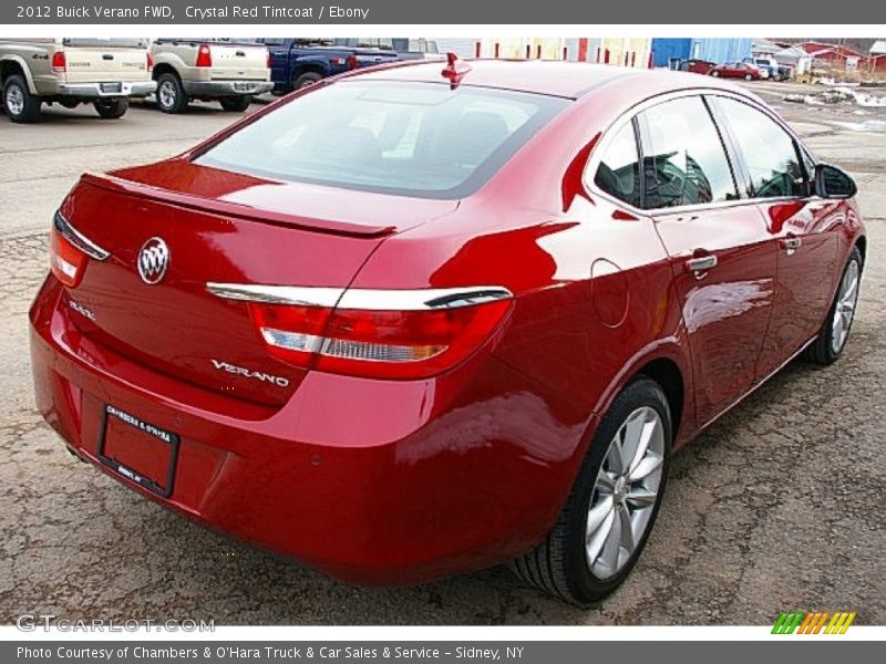 Crystal Red Tintcoat / Ebony 2012 Buick Verano FWD