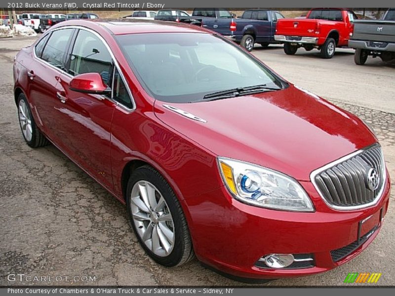 Crystal Red Tintcoat / Ebony 2012 Buick Verano FWD