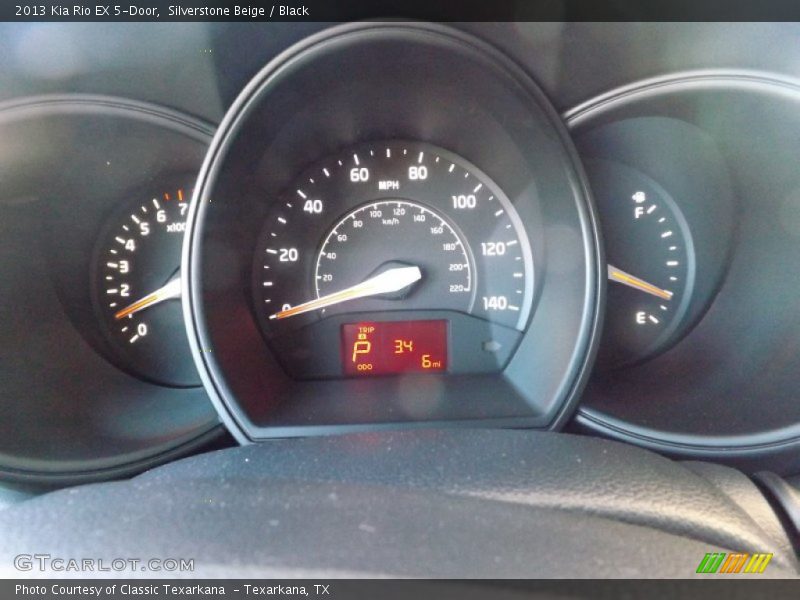 Silverstone Beige / Black 2013 Kia Rio EX 5-Door