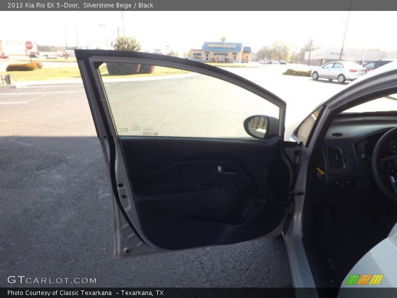 Silverstone Beige / Black 2013 Kia Rio EX 5-Door