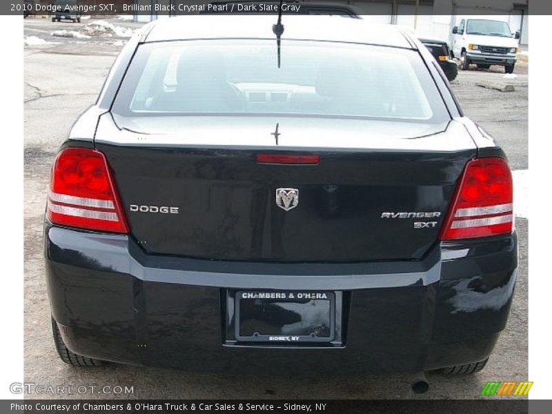 Brilliant Black Crystal Pearl / Dark Slate Gray 2010 Dodge Avenger SXT