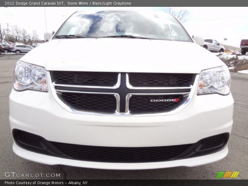Stone White / Black/Light Graystone 2012 Dodge Grand Caravan SXT