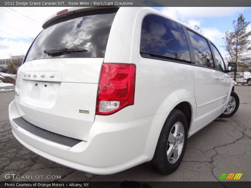 Stone White / Black/Light Graystone 2012 Dodge Grand Caravan SXT