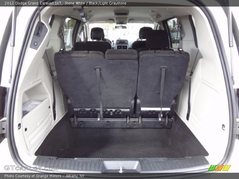 Stone White / Black/Light Graystone 2012 Dodge Grand Caravan SXT