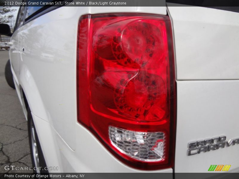 Stone White / Black/Light Graystone 2012 Dodge Grand Caravan SXT