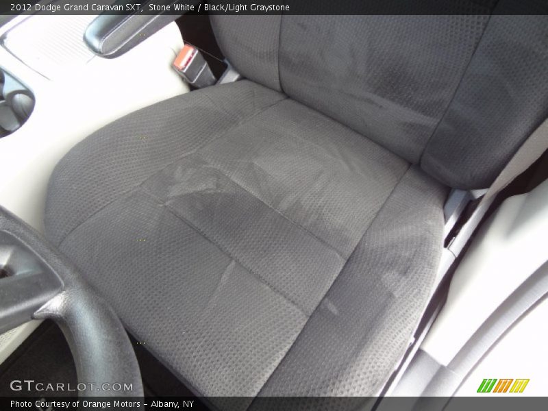 Stone White / Black/Light Graystone 2012 Dodge Grand Caravan SXT