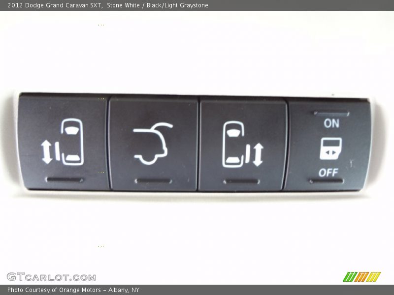 Stone White / Black/Light Graystone 2012 Dodge Grand Caravan SXT