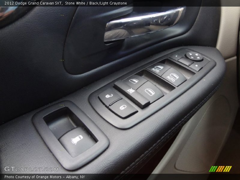 Stone White / Black/Light Graystone 2012 Dodge Grand Caravan SXT