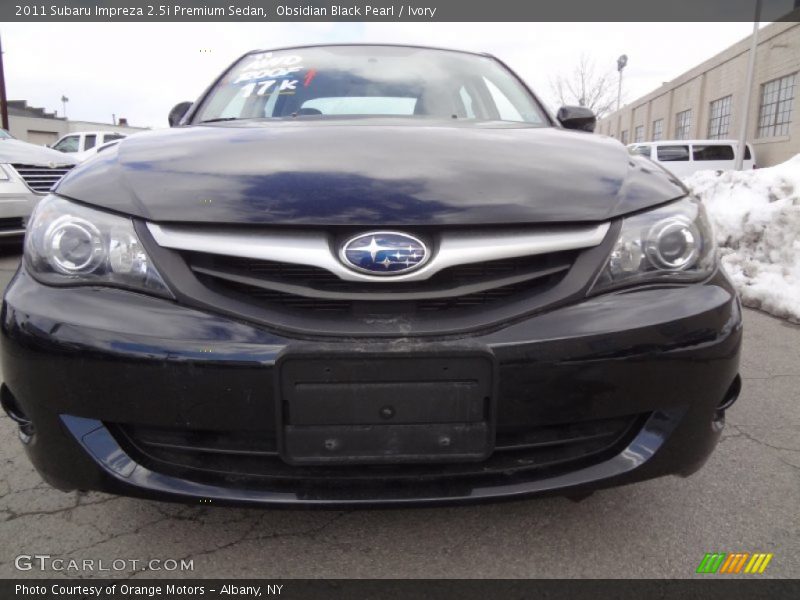 Obsidian Black Pearl / Ivory 2011 Subaru Impreza 2.5i Premium Sedan