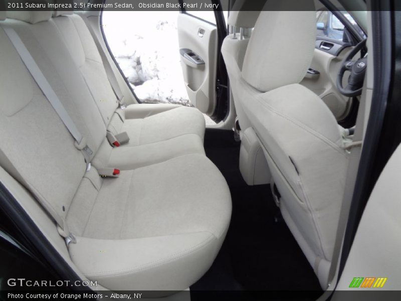Obsidian Black Pearl / Ivory 2011 Subaru Impreza 2.5i Premium Sedan